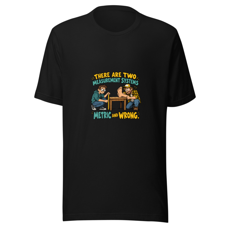Metric and Wrong — The Foot — Unisex T-Shirt — Black
